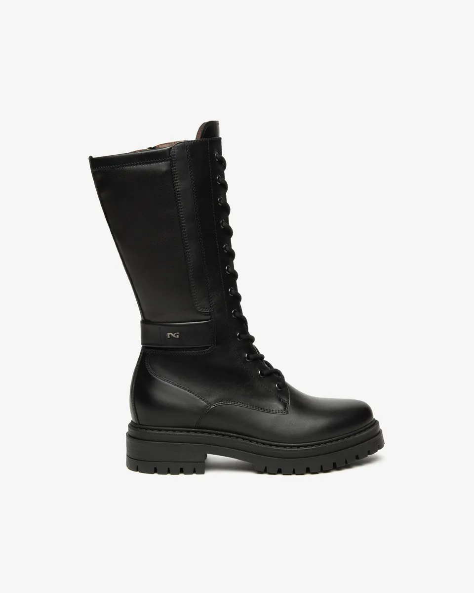 Nero Giardini Boots bottes cuir tissu femme