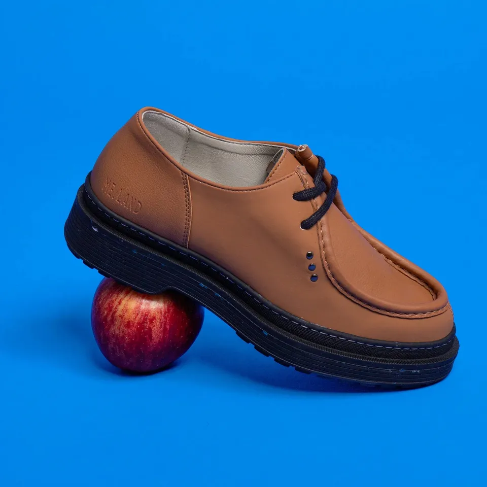 Me.Land Rando derby vegan cuir pomme cognac
