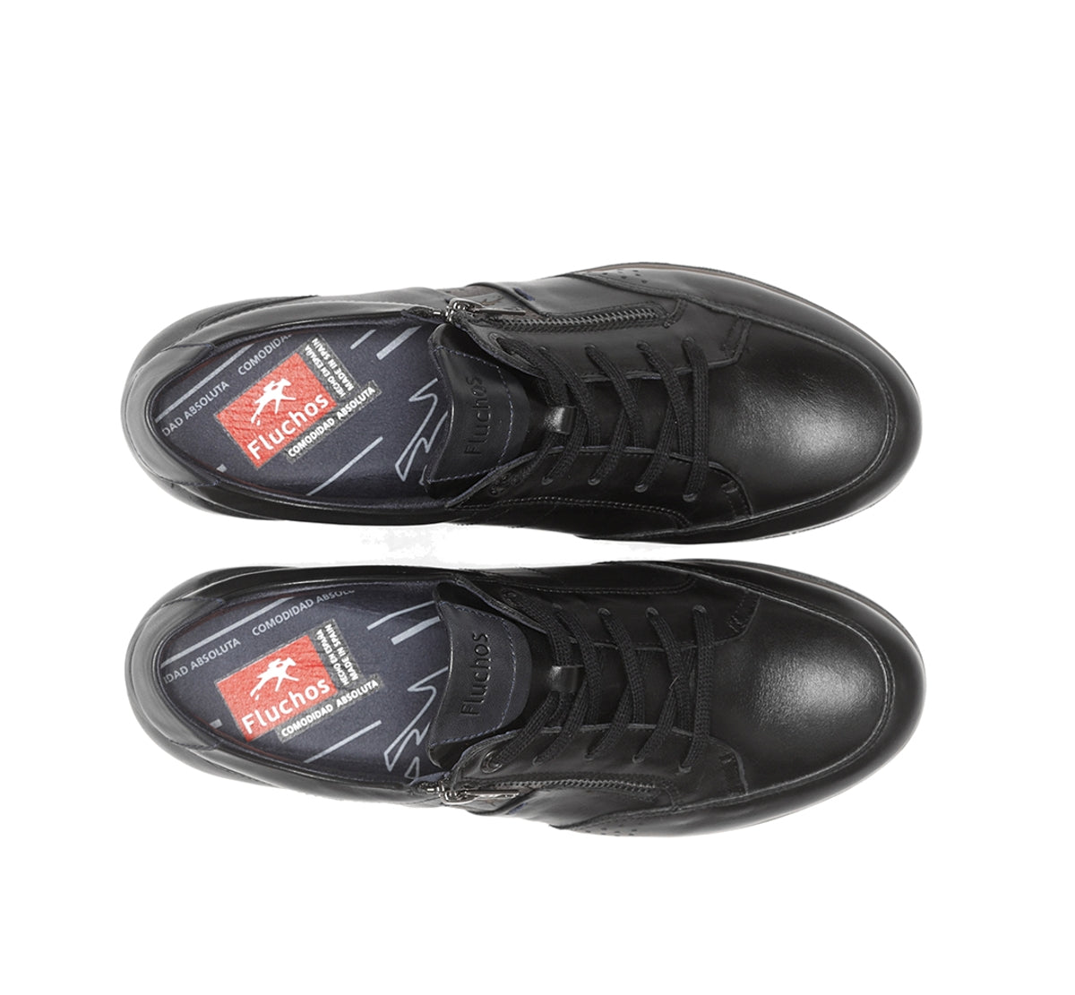 Fluchos Daniel F1280 derbies homme noirs cuir lacets
