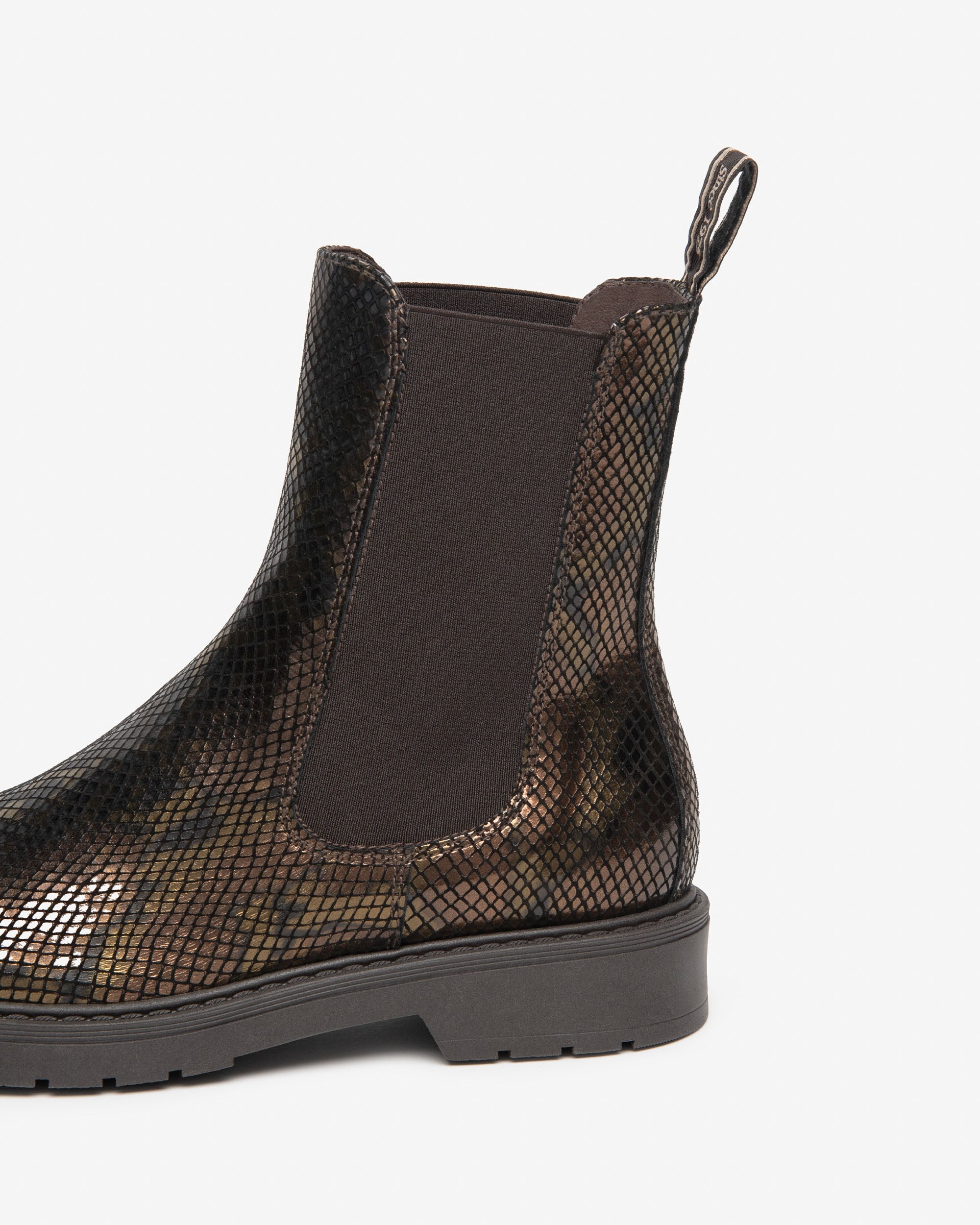 Nero Giardini Chelsea Boots bottines cuir serpent 38