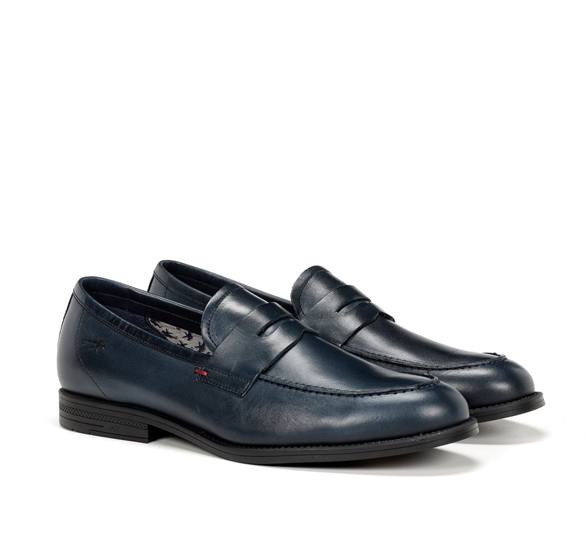 Fluchos Henri F0824 mocassin homme bleu cuir
