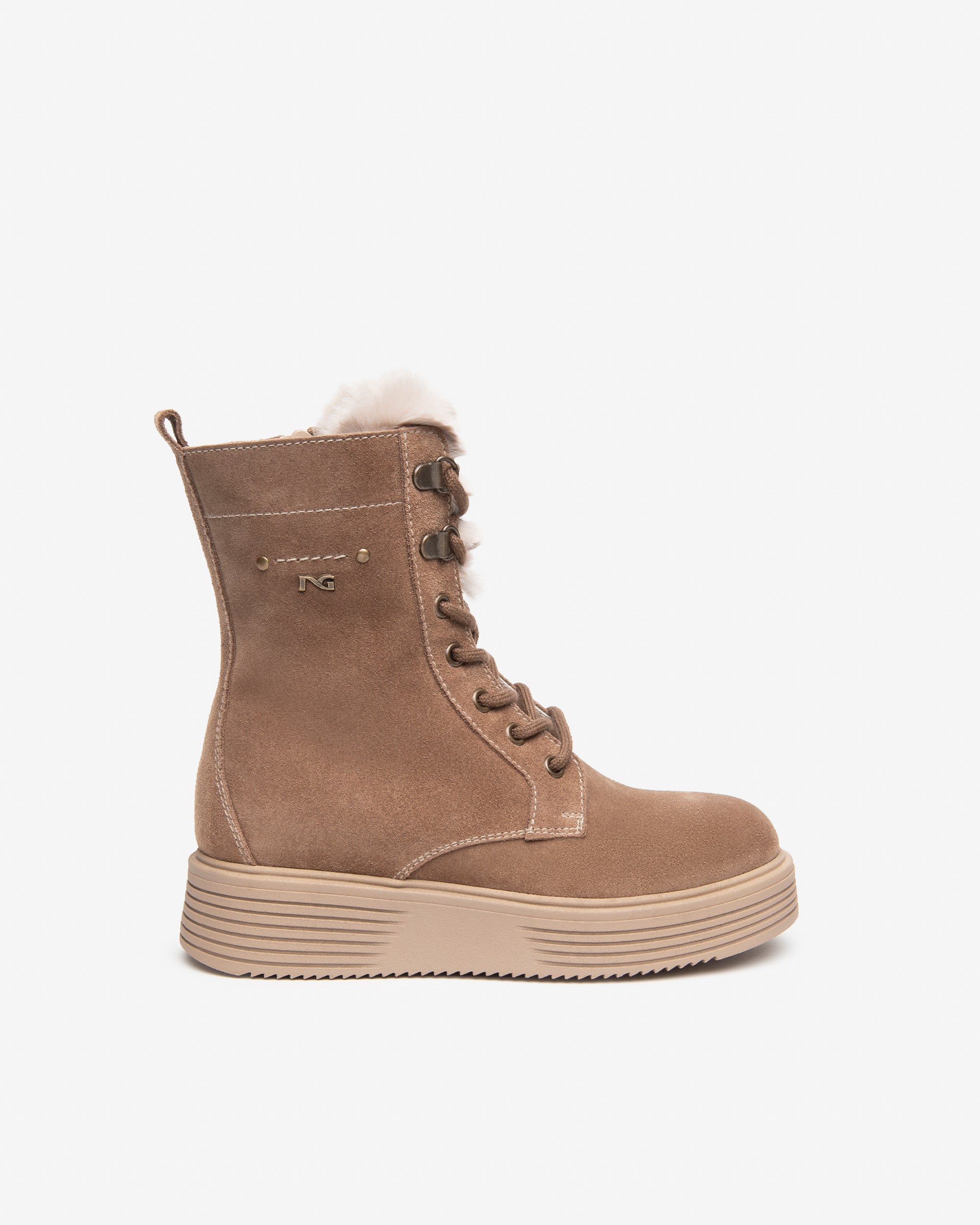 Nero Giardini Combat Boots rangers daim fille 35 zip