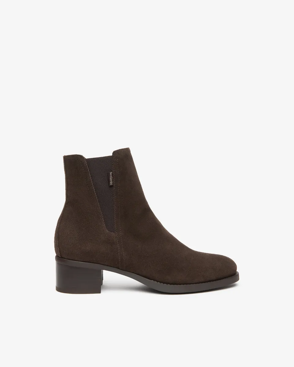 Nero Giardini Chelsea Boots bottines daim femme talon 40 mm
