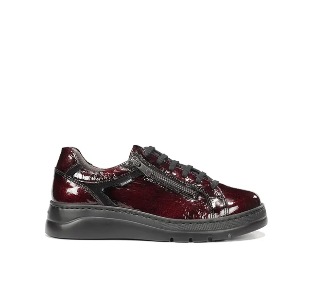 Fluchos Pompas F1666 baskets femme bordeaux cuir