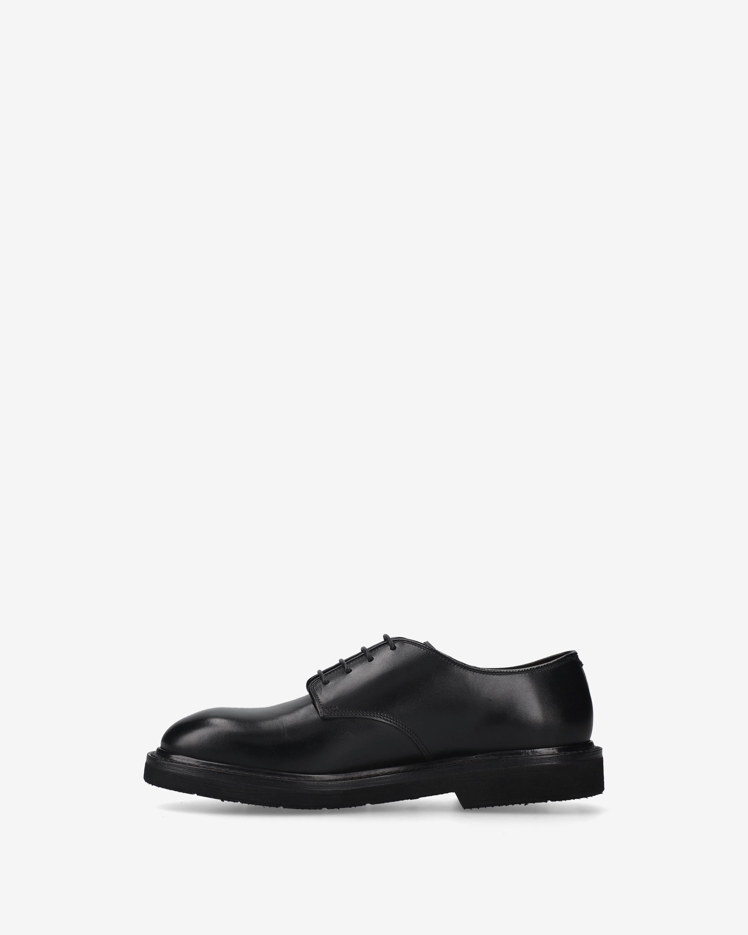 Premiata Derby chaussures homme noir cuir veau Goodyear