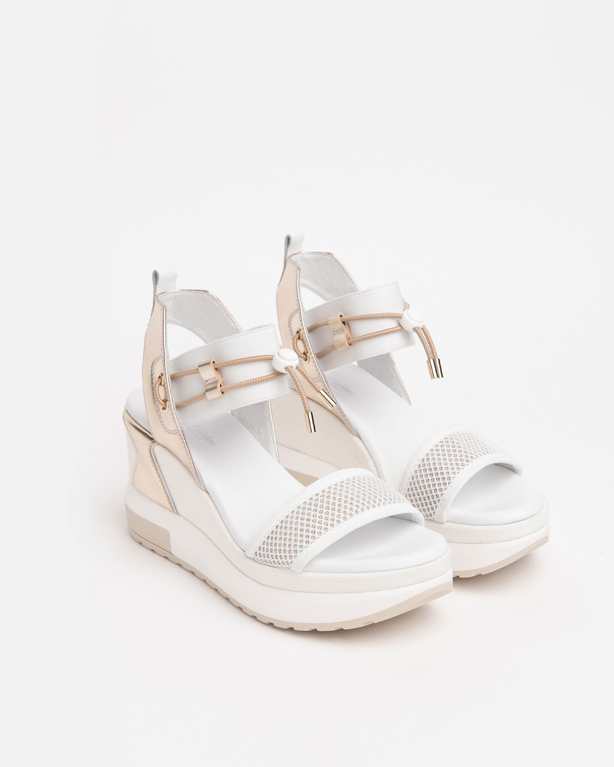 Nero Giardini Sandals sandale femme cuir pointure 38 compensé 80 mm