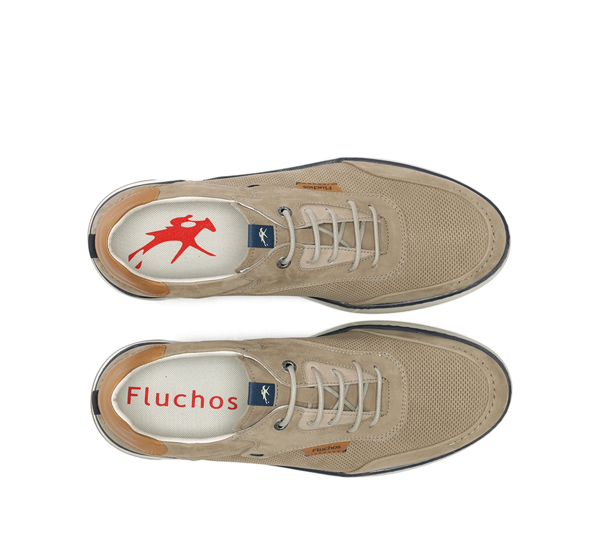 Fluchos Jeff F2210 chaussures taupe homme cuir
