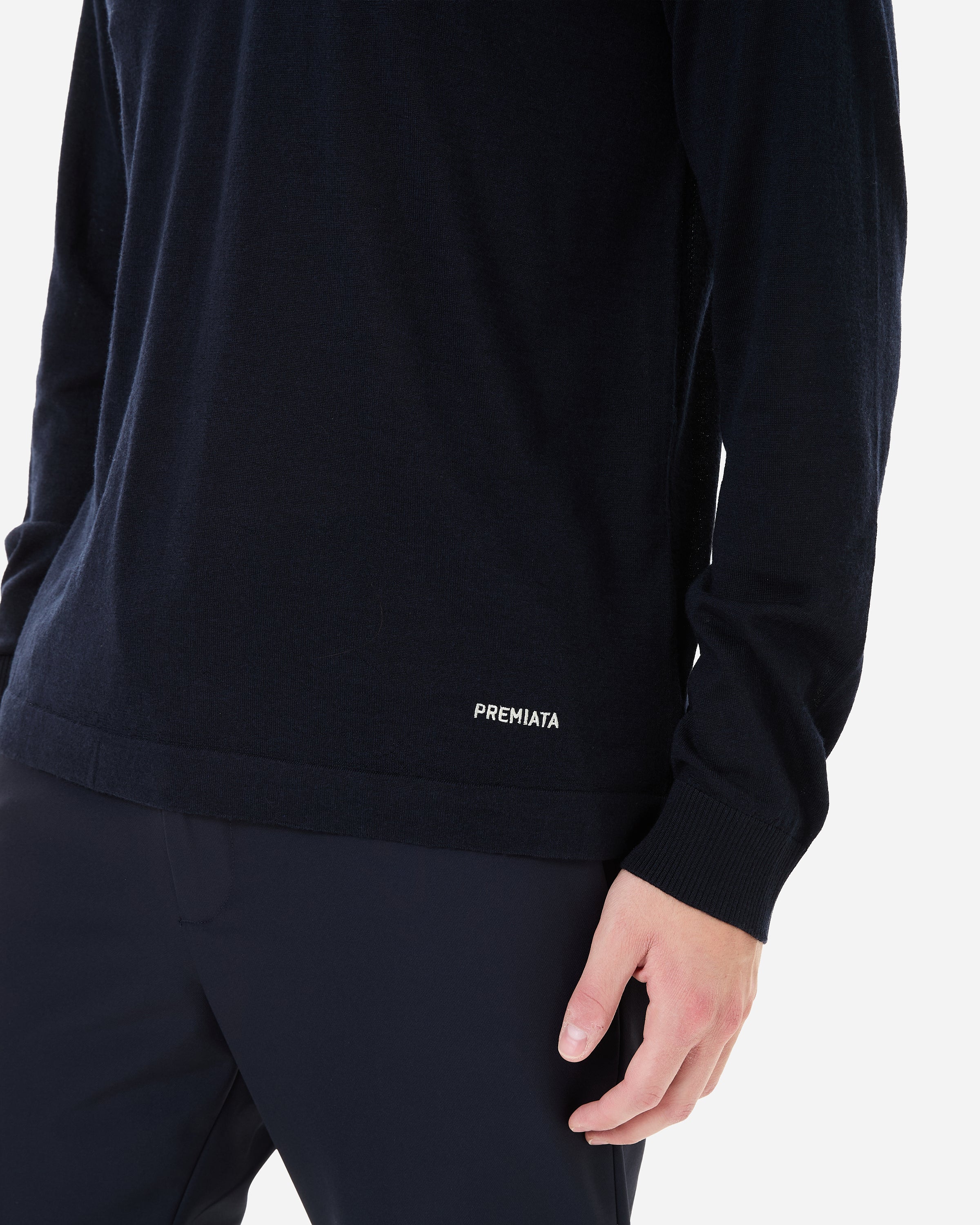 Premiata Polo Knit polo tricoté homme bleu marine
