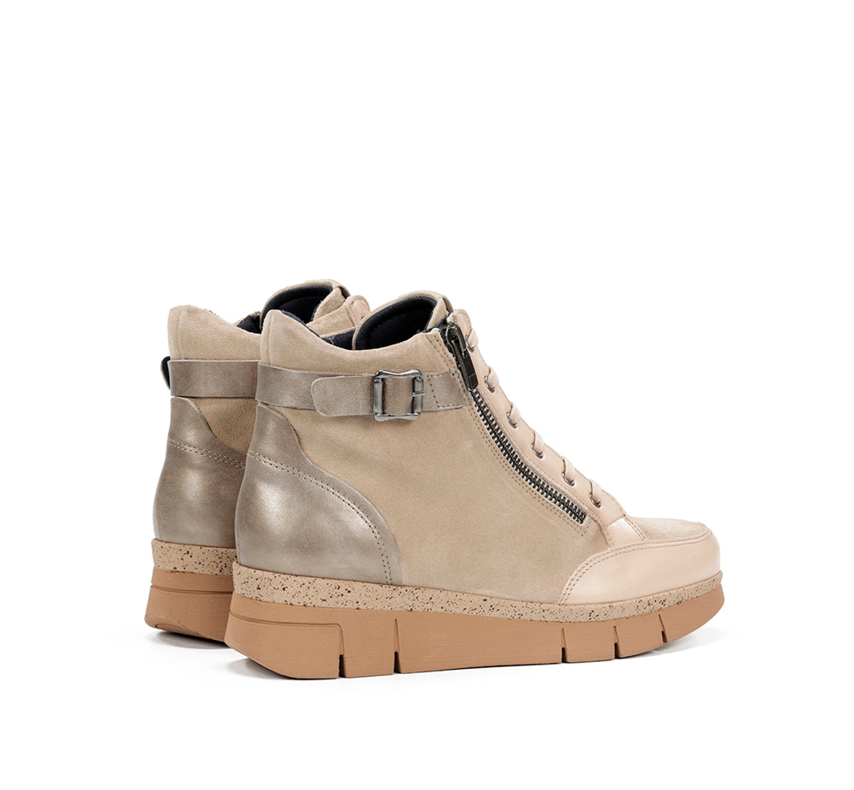 Dorking by Fluchos India D9329 Bottine Taupe Femme Sport