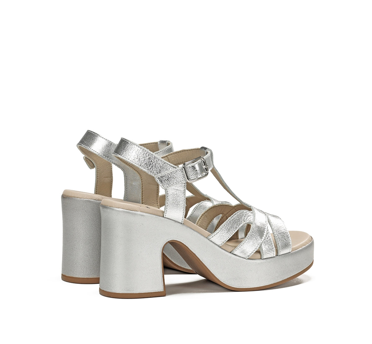 Dorking Jessy D9276 sandale argent femme talon
