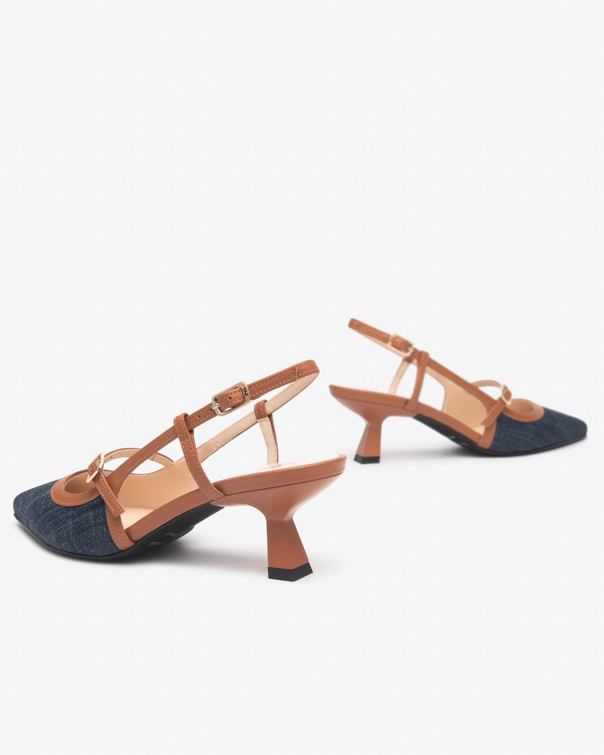 Nero Giardini Slingback escarpins femme cuir tissu