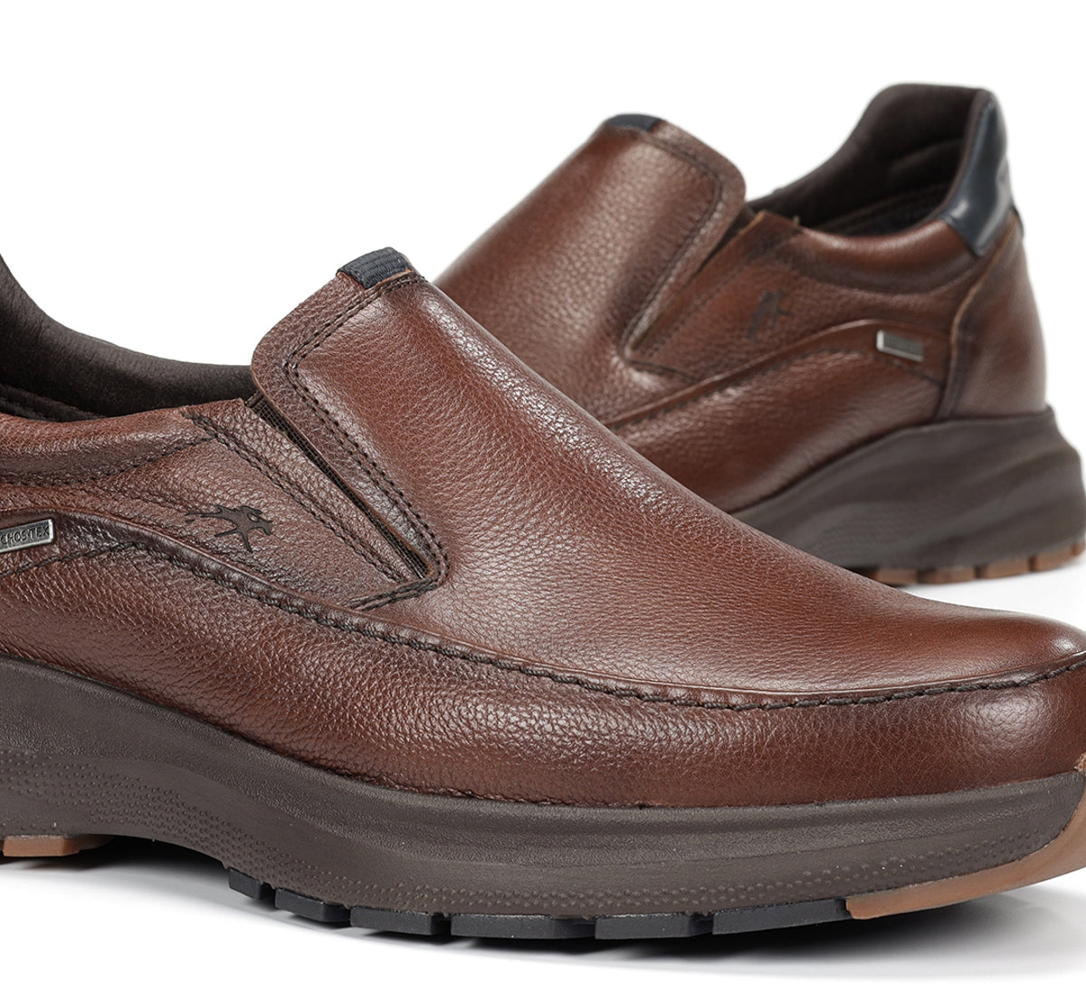 Fluchos Triton F2064 slip on marron homme cuir imperméable