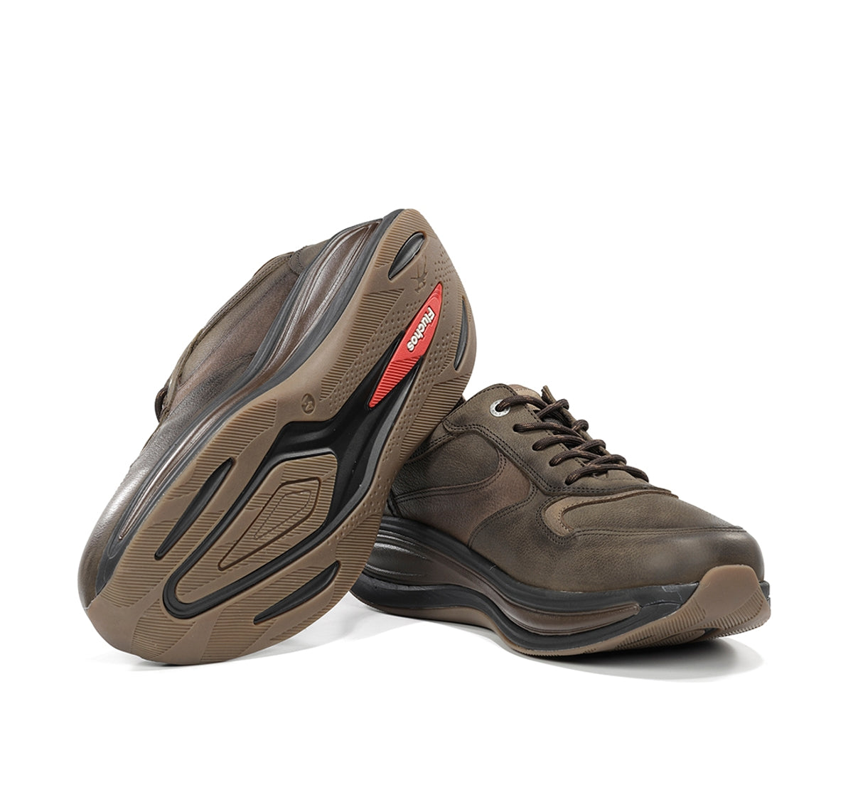 Fluchos Showstep F2567 baskets homme vert lacets confort