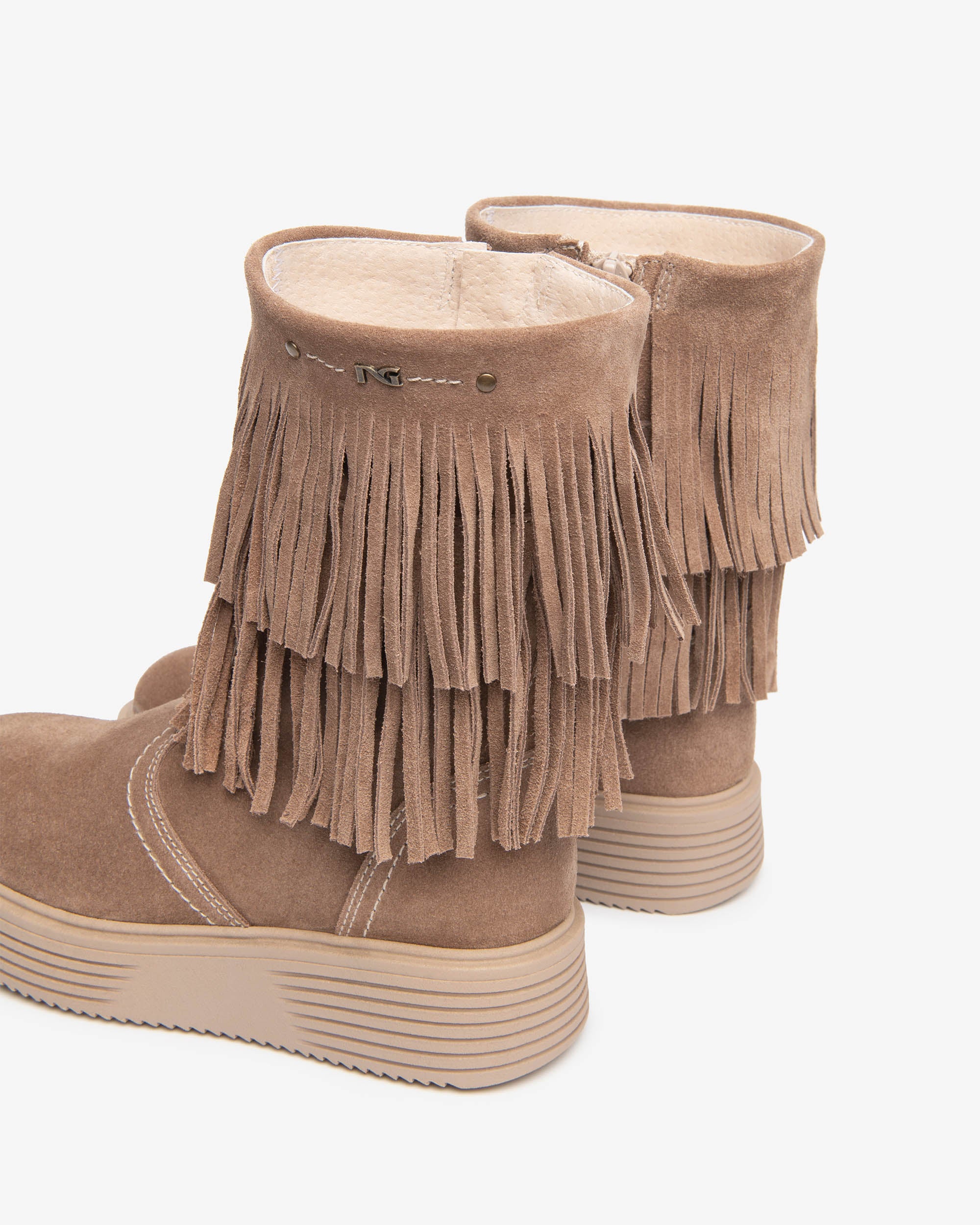 Nero Giardini Ankle Boots Bottines Daim Fille Franges Zip