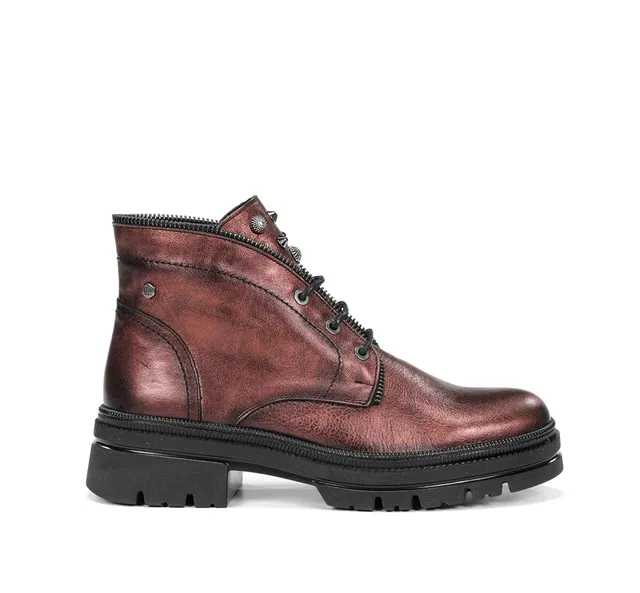 Dorking Cosmo D9390 bottine femme rouge cuir track