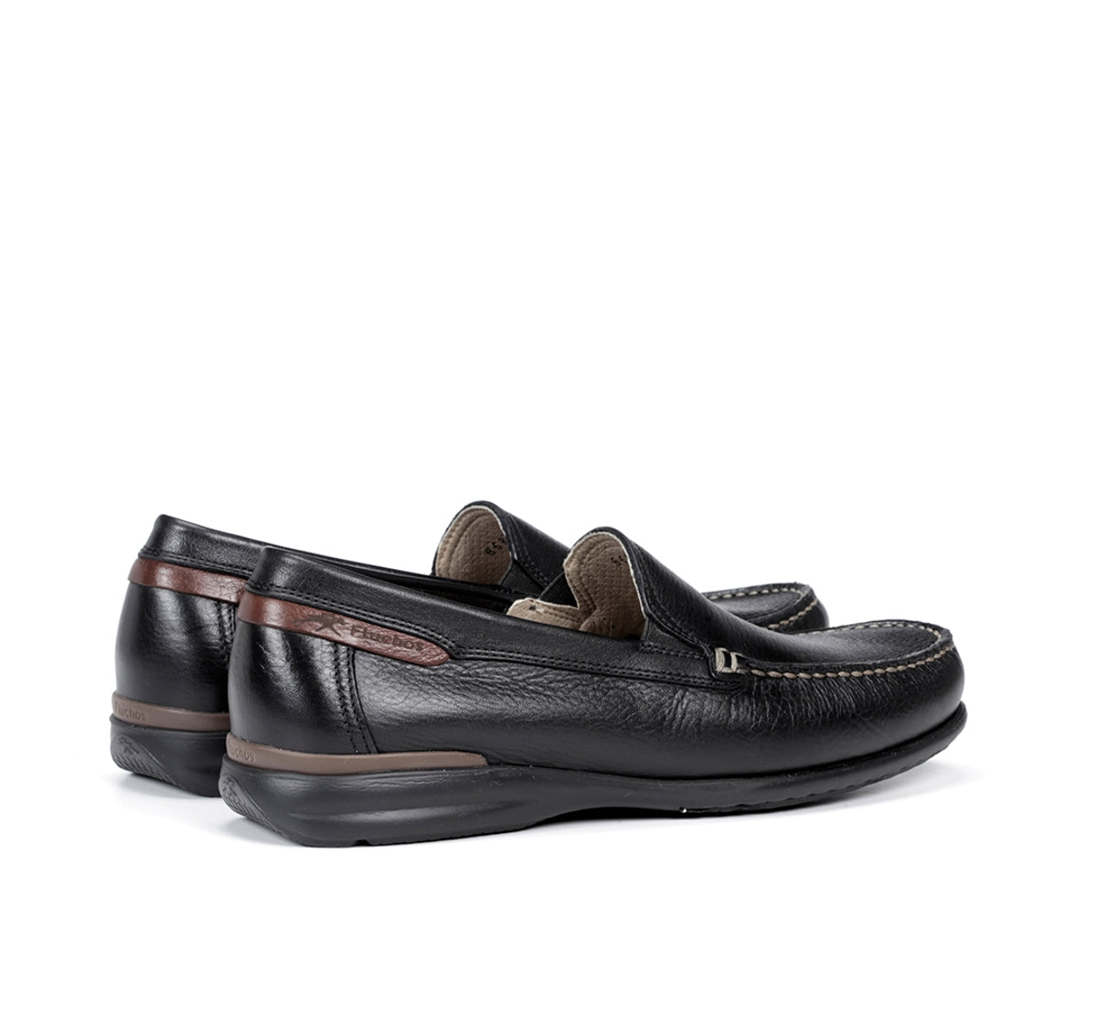 Fluchos Orion 8682 mocassin noir cuir homme