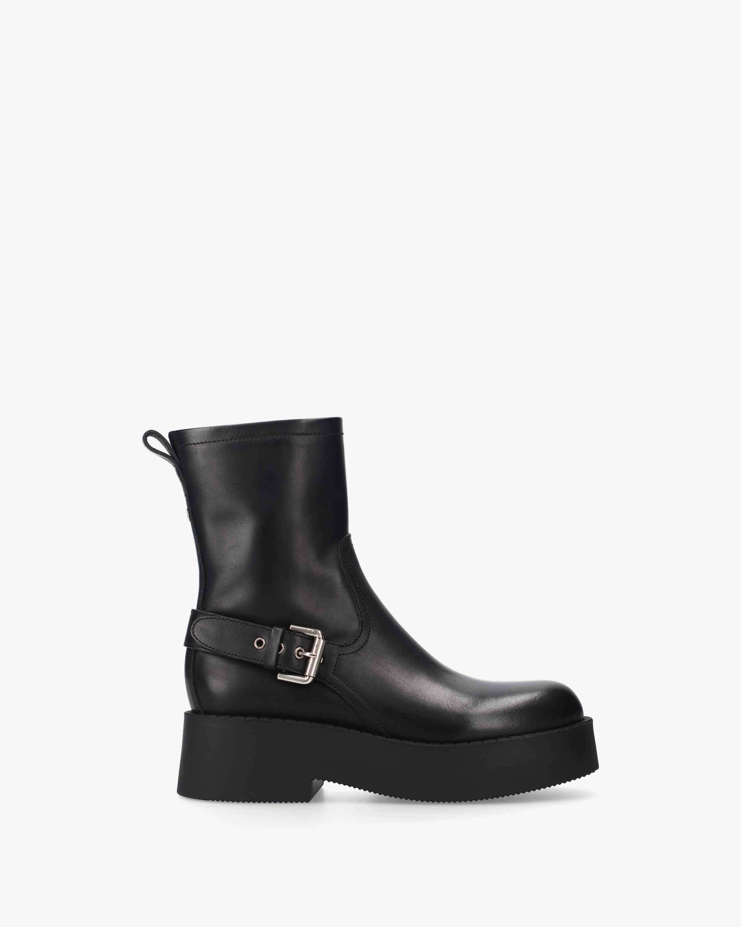 Premiata Boots bottines cuir noir veau agneau