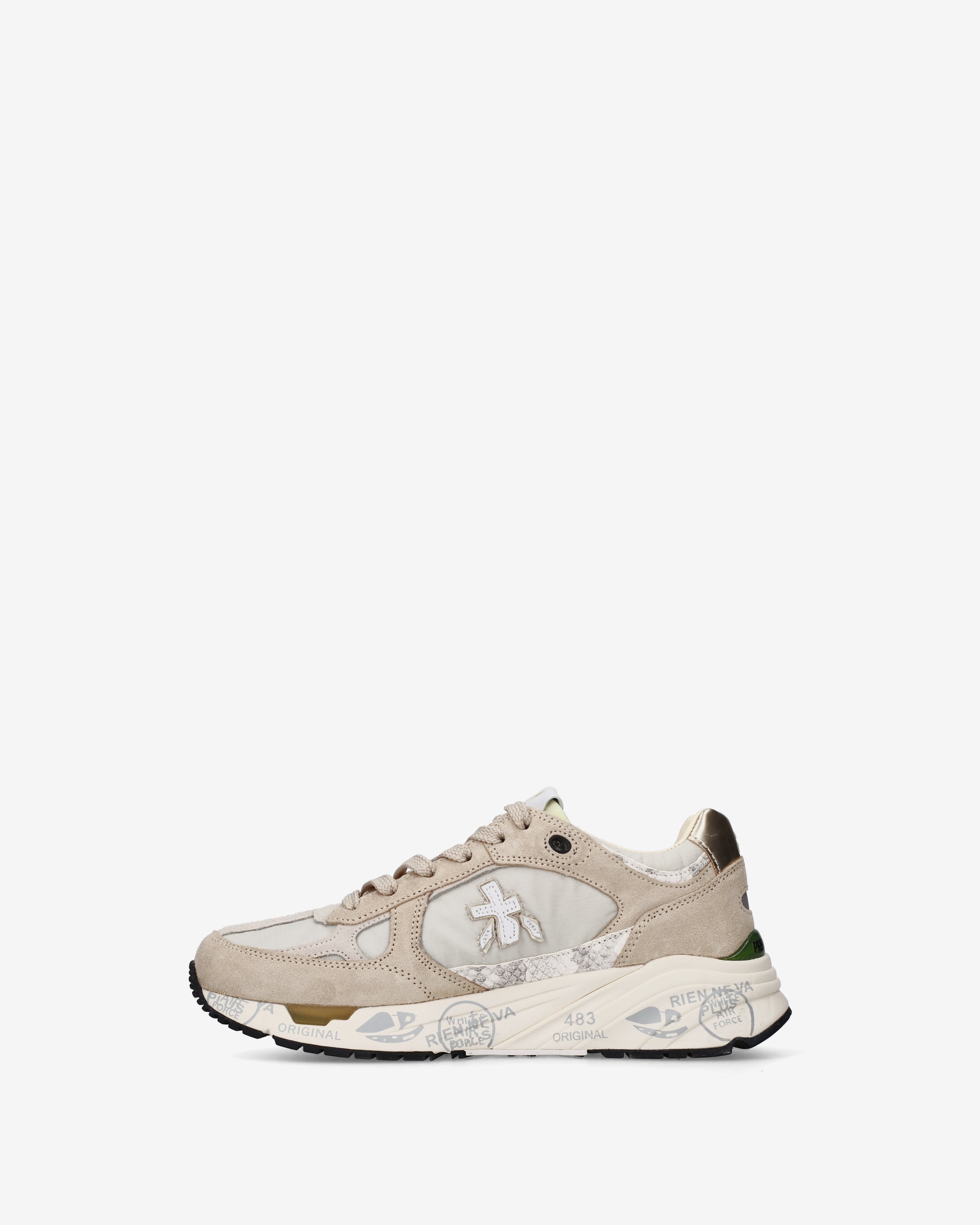 Premiata Mased 8116 sneakers beige dore femme