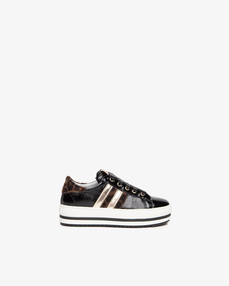 Nero Giardini Sneakers Vernis Baskets Fille Léopard