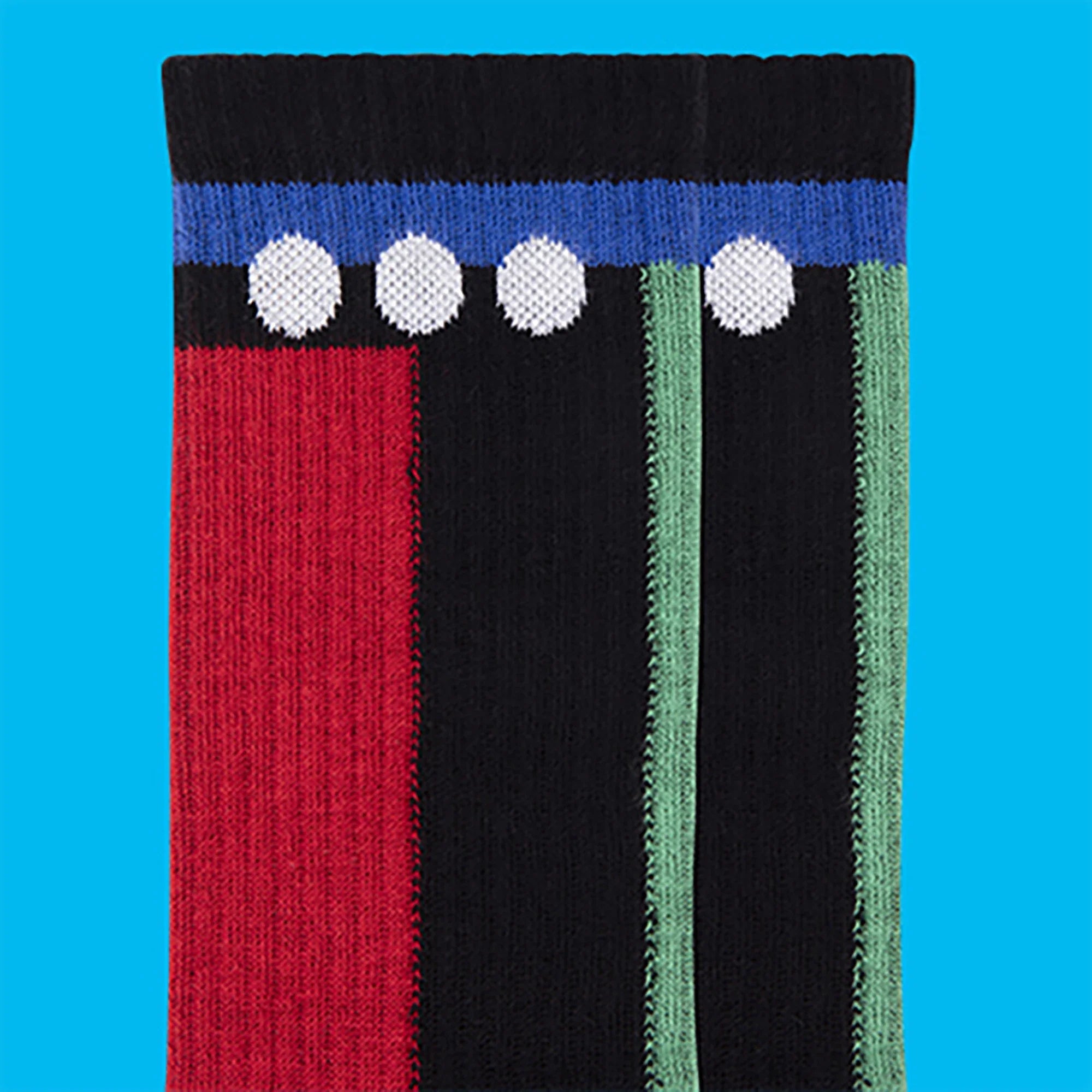 Me.Land Geo chaussettes sport coton bio noir géométrique