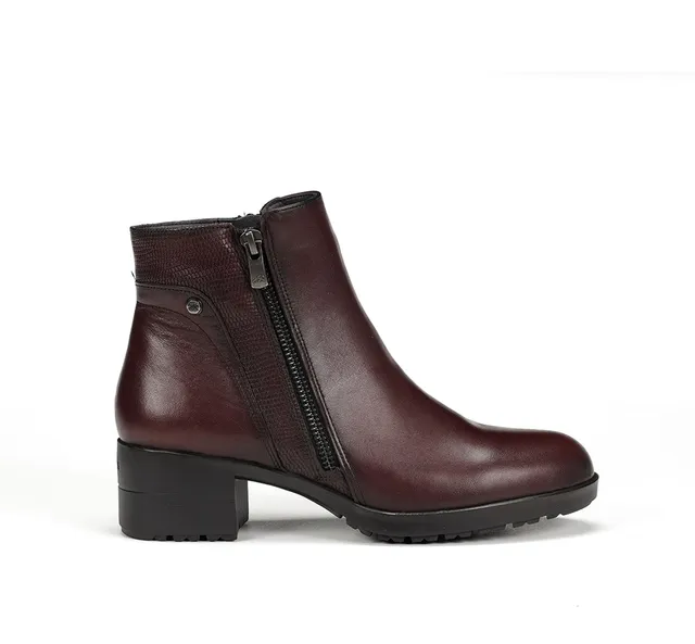 Fluchos Aliss F1367 bottines bordeaux femme cuir
