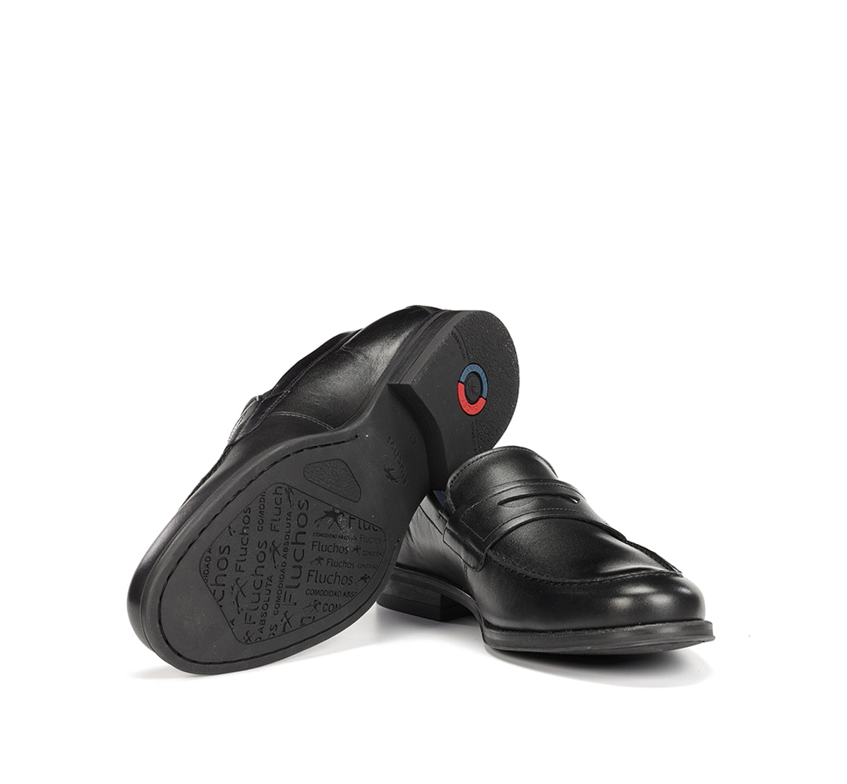Fluchos Arthur F1933 mocassins noir homme cuir