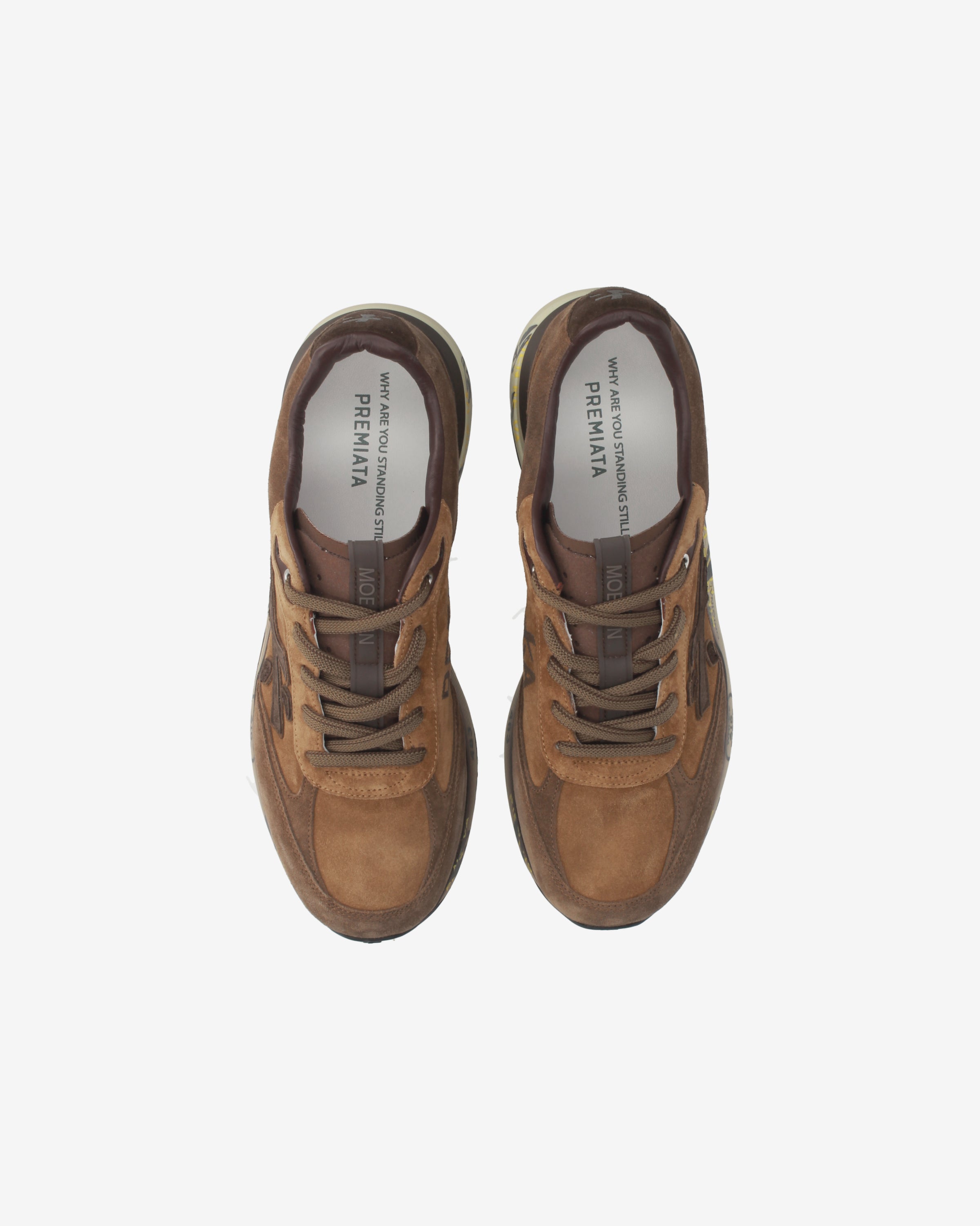Premiata Moerun 8539 baskets homme marron daim