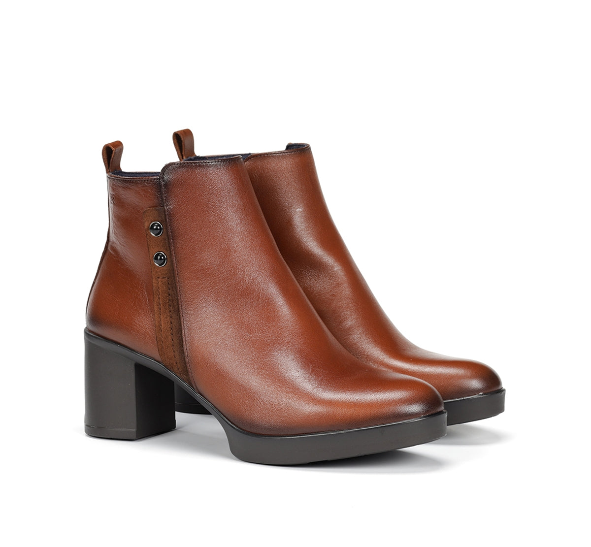 Dorking Elite D9423 bottines cuir marron talon