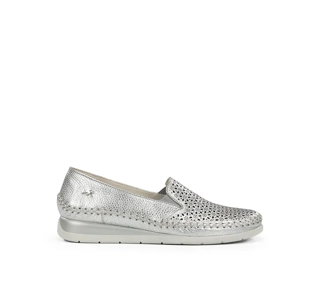 Fluchos Sella F2144 slip on femme argent confort