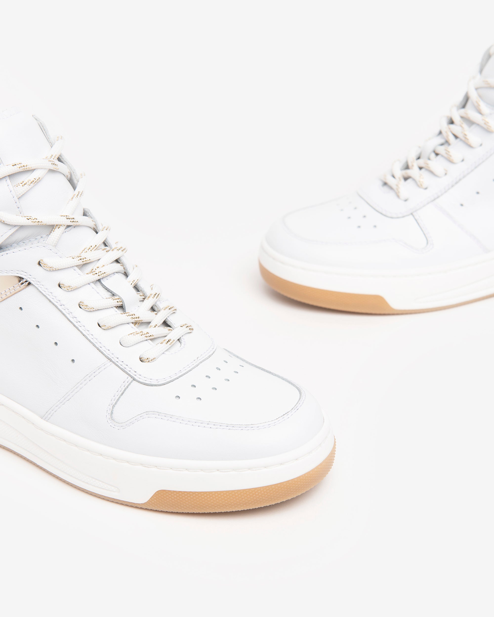 Nero Giardini Sneakers baskets cuir femme montantes monogramme
