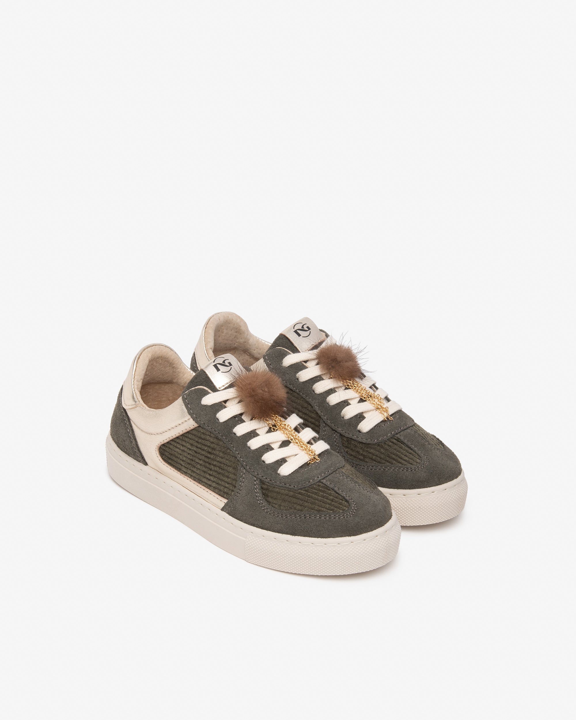 Nero Giardini Sneakers Baskets Fille Daim Pompon
