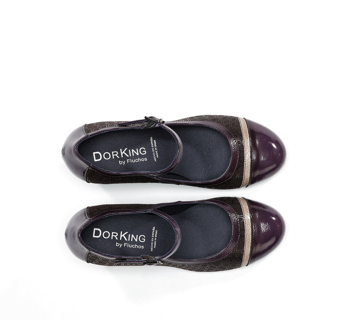 Dorking by Fluchos RODIN D8669 chaussures femme marron boucle
