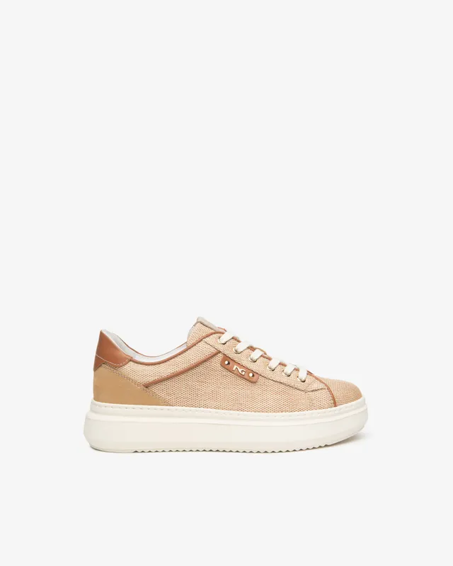 Nero Giardini Sneakers baskets cuir tissu femme memory