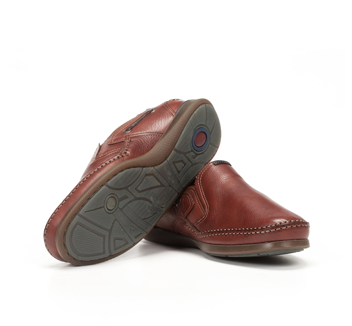 Fluchos Mariner 9883 slip-on homme rouge cuir