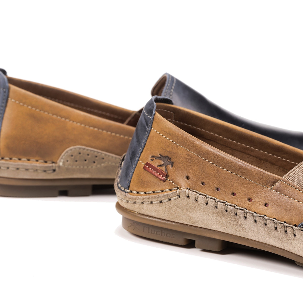Fluchos Dorian F1178 mocassins homme bleus