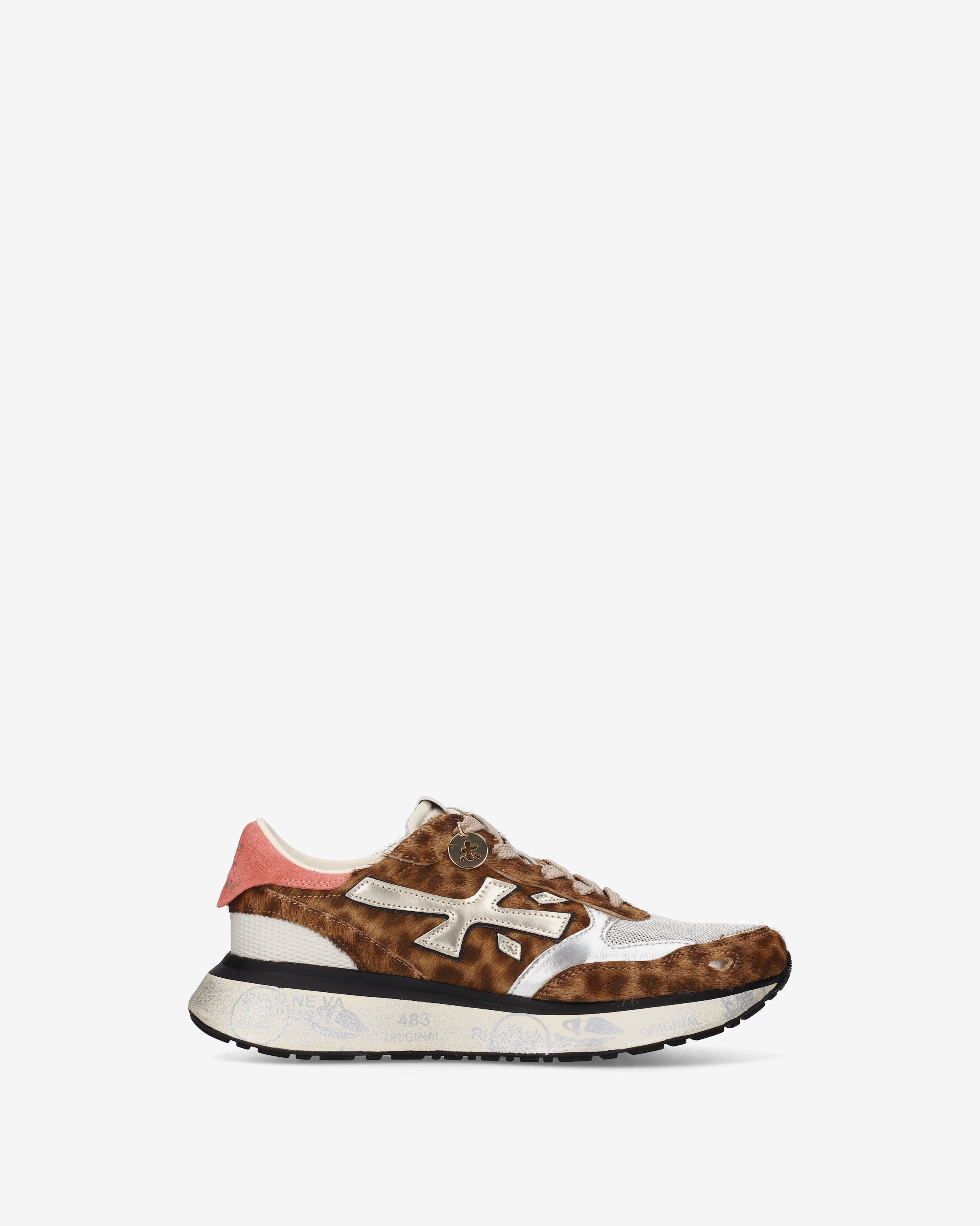 Premiata Lauryn 8530 sneakers pony marron femme