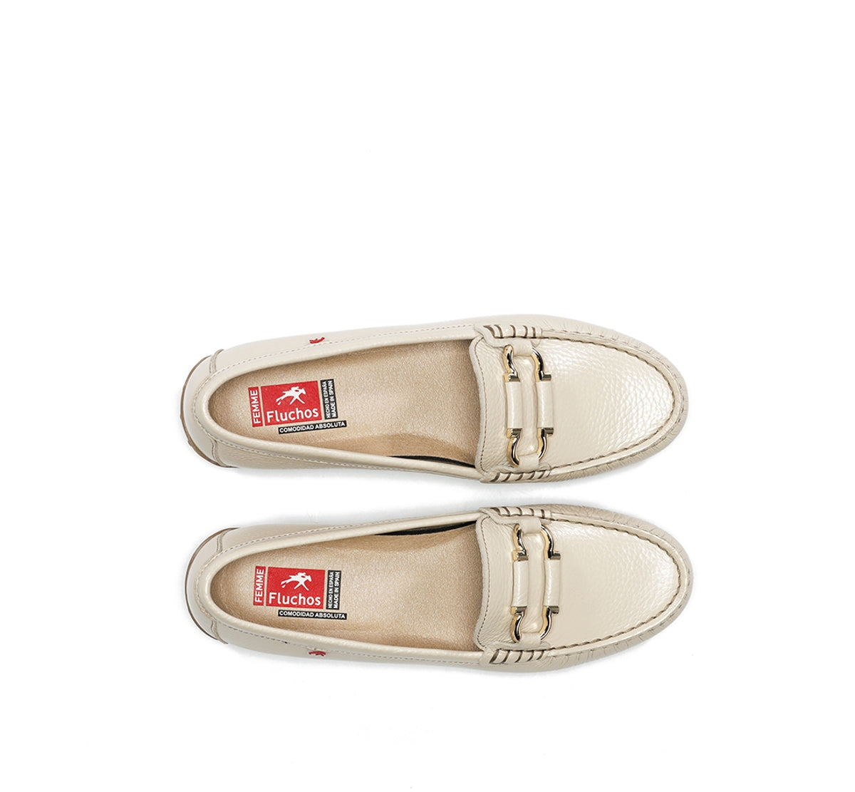 Fluchos Bruni F2156 mocassin femme taupe cuir