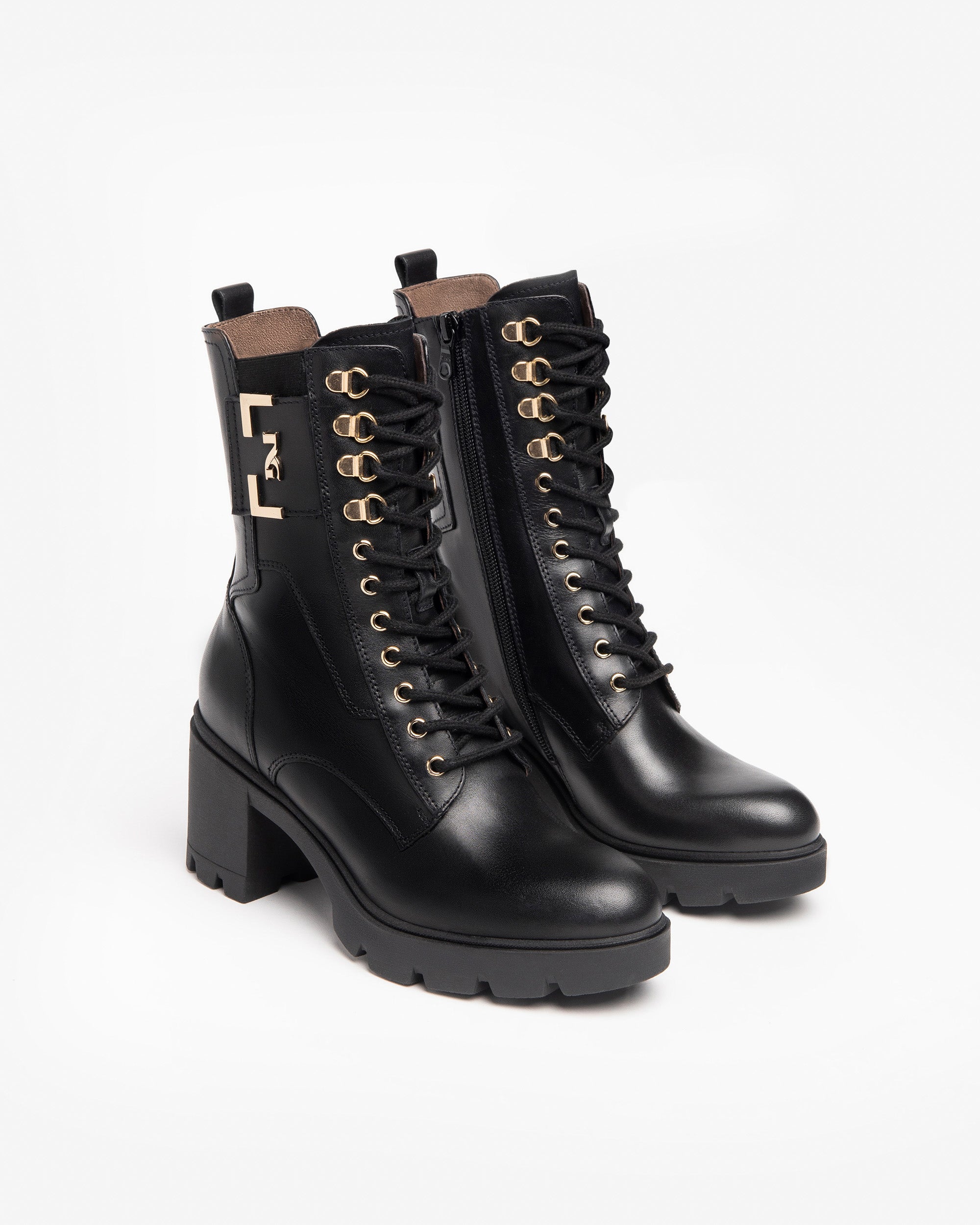 Nero Giardini Combat Boots rangers cuir femme