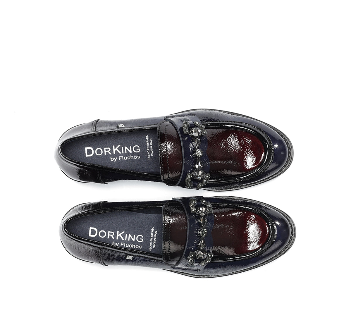 Dorking Harvard D9118 mocassin bleu femme