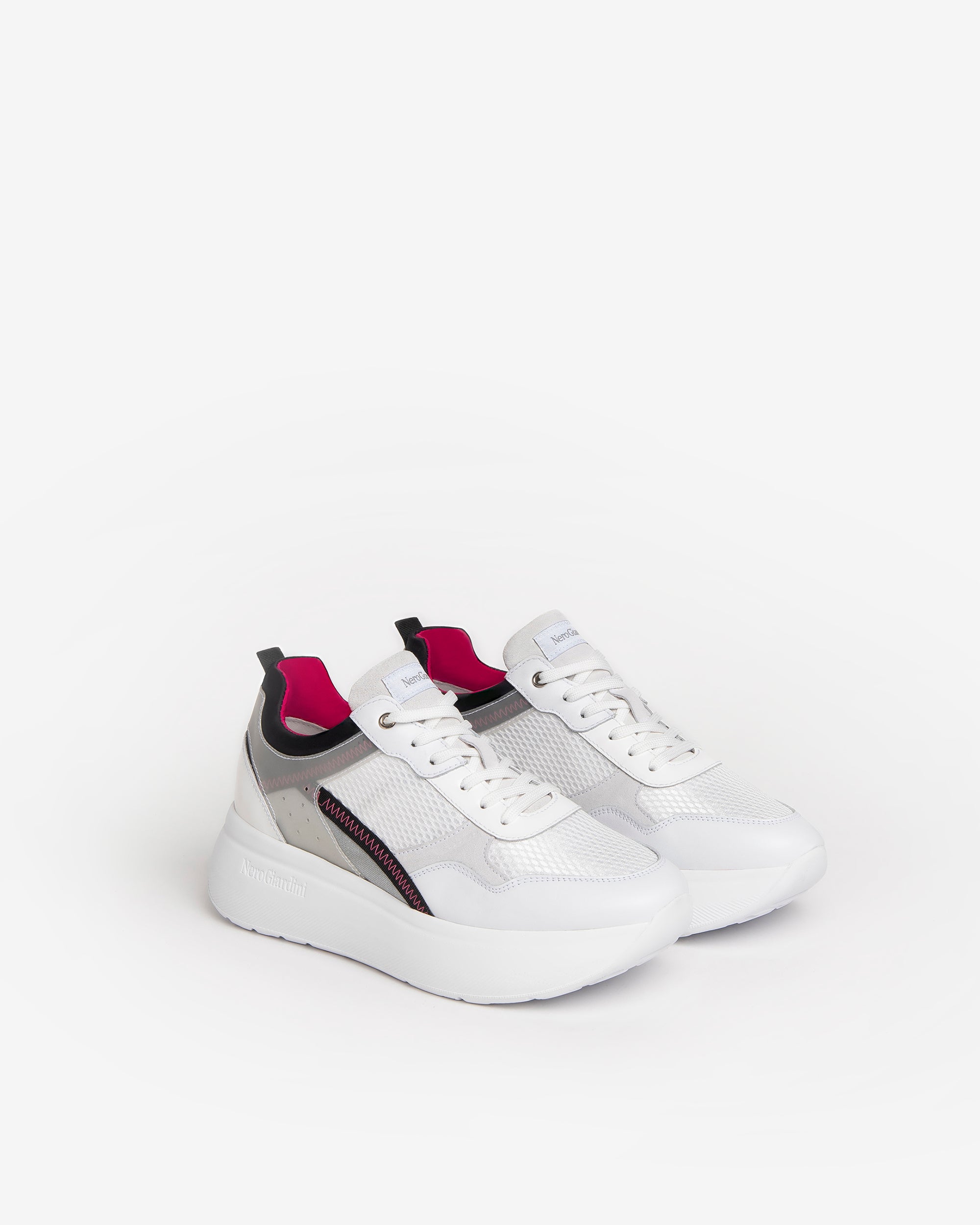 Nero Giardini Sneakers basket femme daim cuir toile 35-41