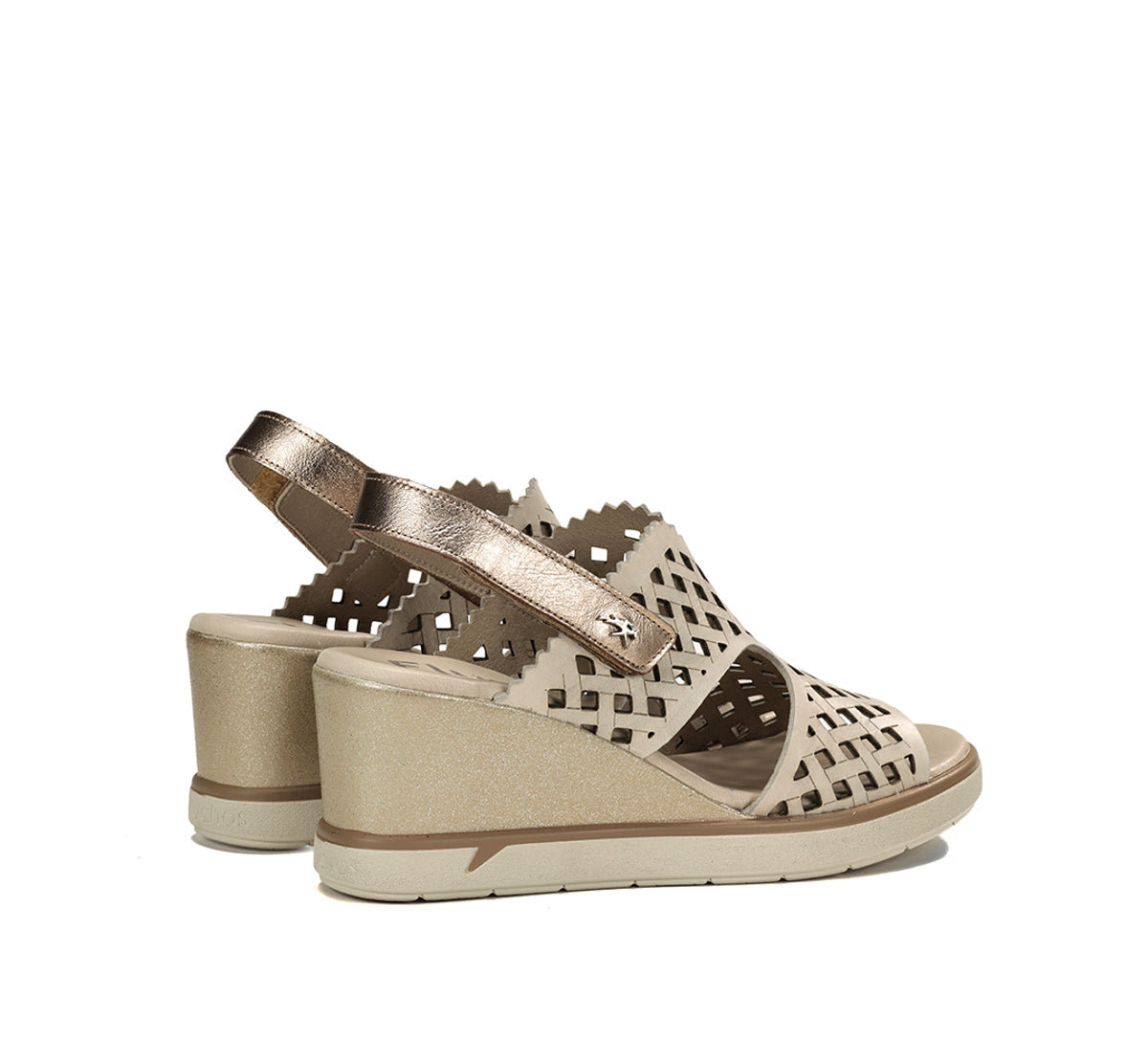 Fluchos Smash F1972 sandale compensée taupe