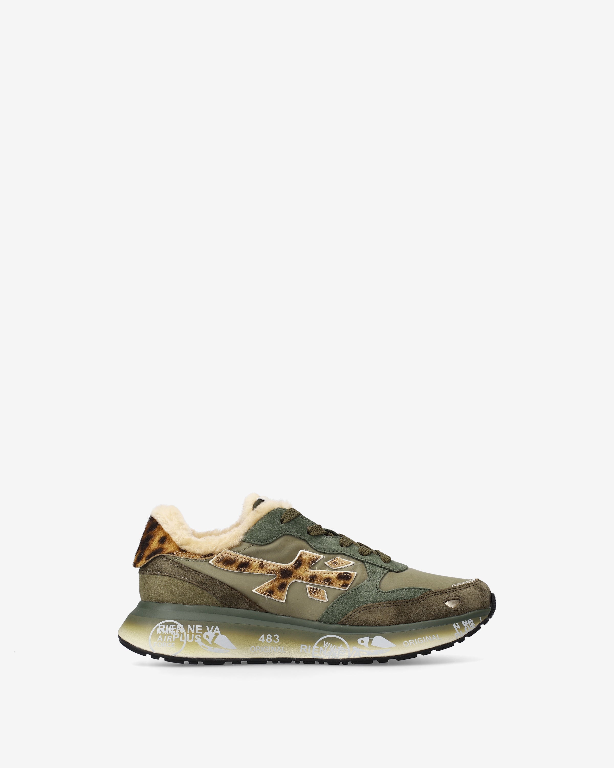 Premiata Lauryn 7790 sneakers femme vert sauge olive