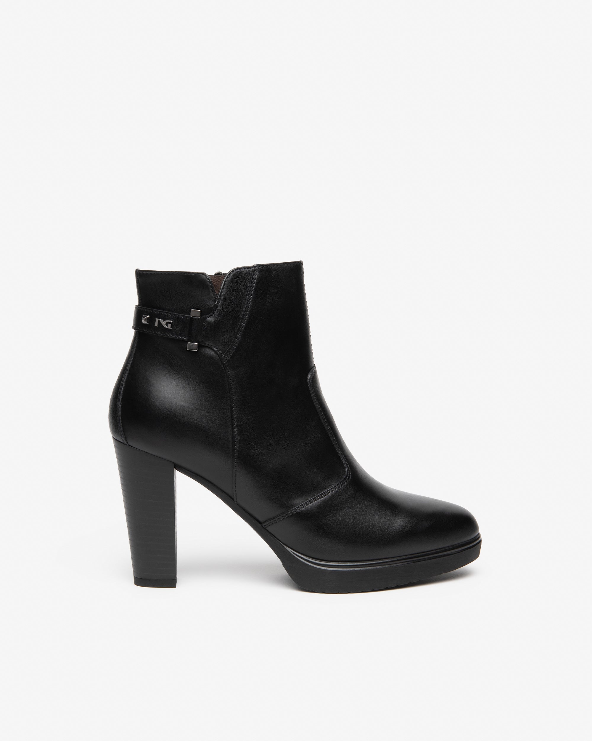 Nero Giardini Ankle Booties bottines cuir femme talon 9,5 cm