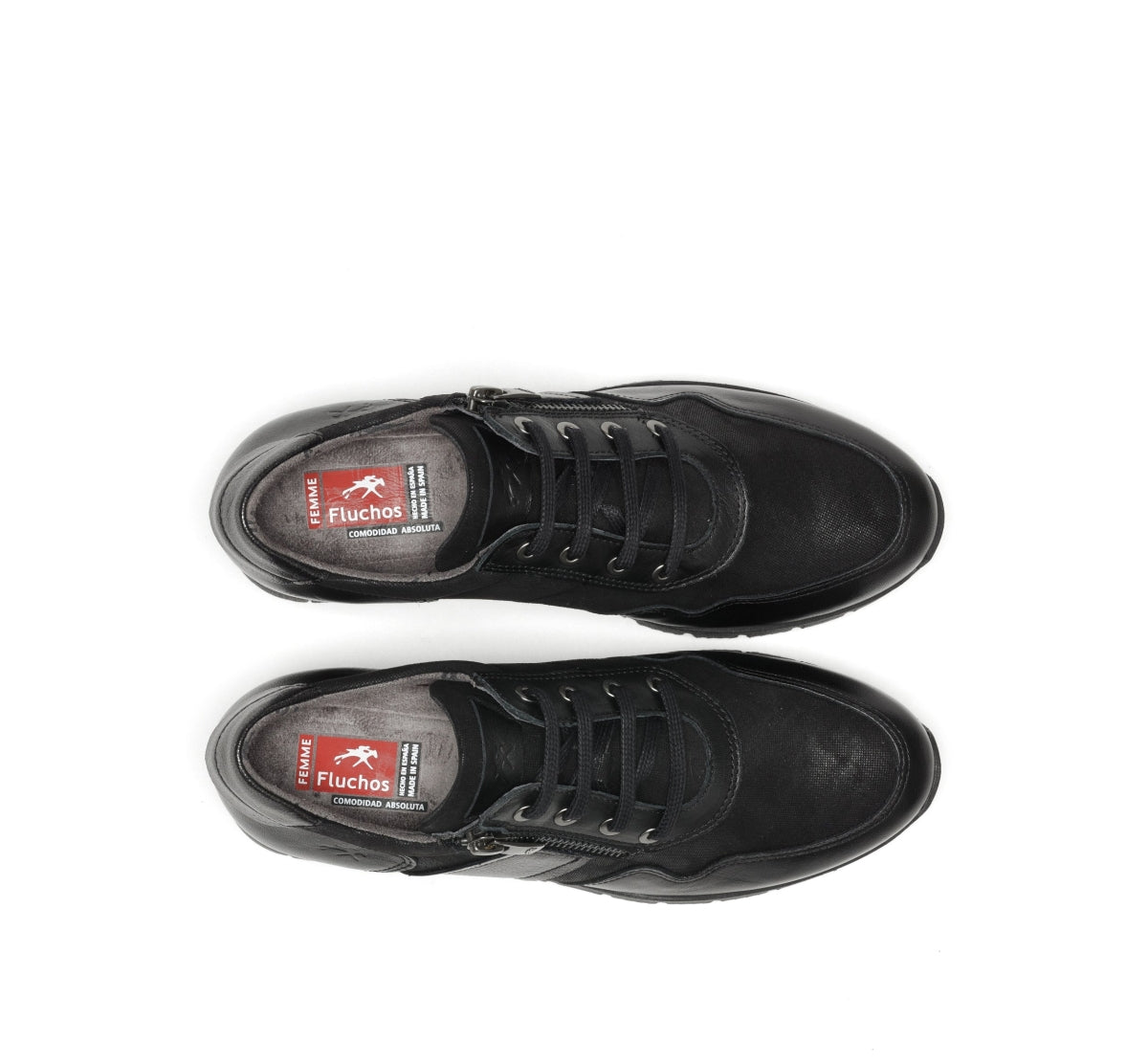 Fluchos Meryl F1624 baskets femme noir confort