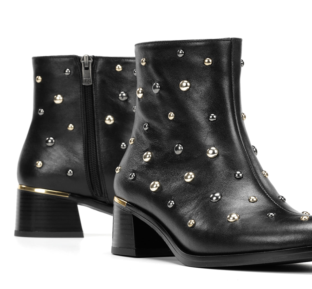 Dorking Kim D9608 bottines femme noires talon bas
