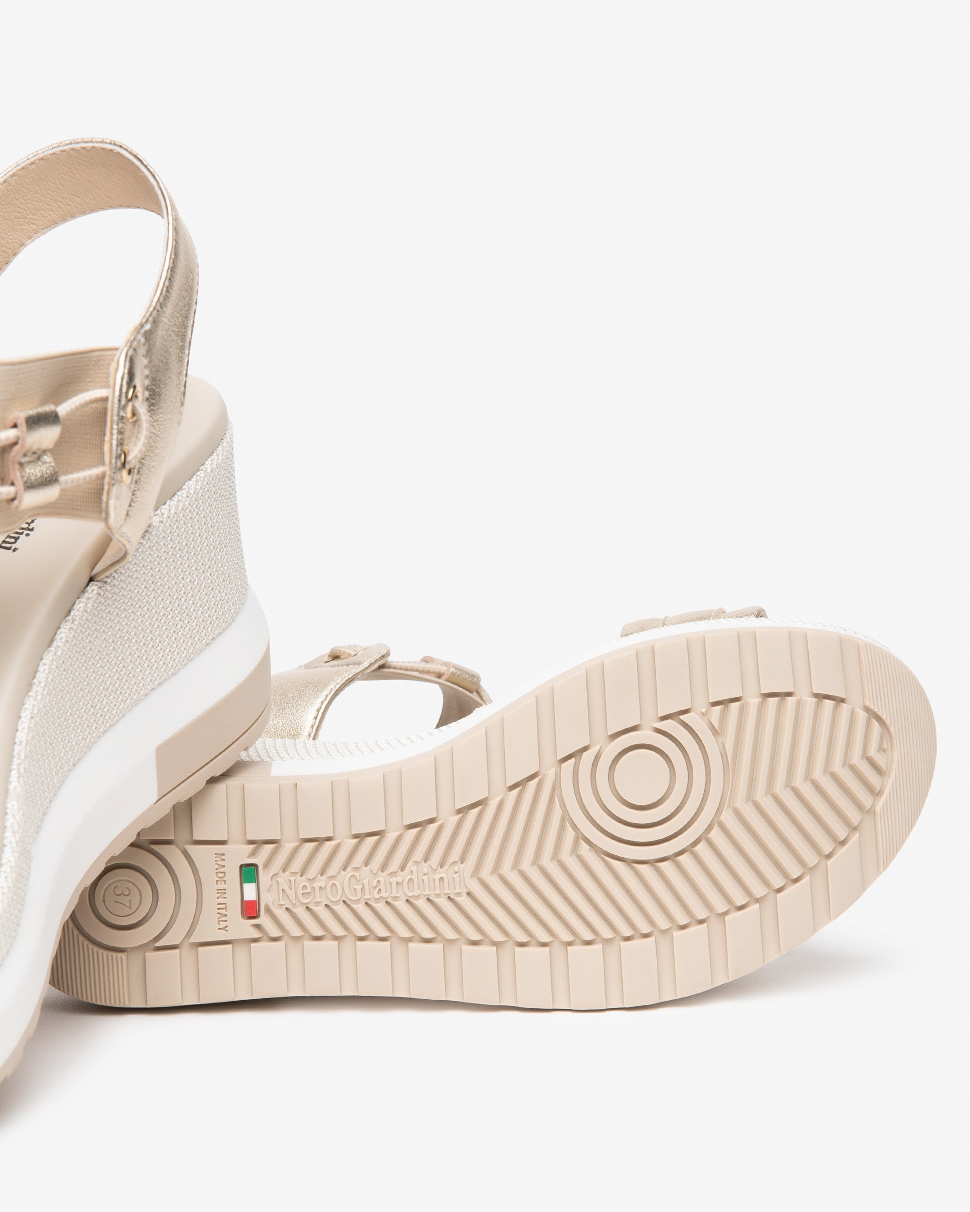 Nero Giardini Sandals sandales cuir toile 38 été