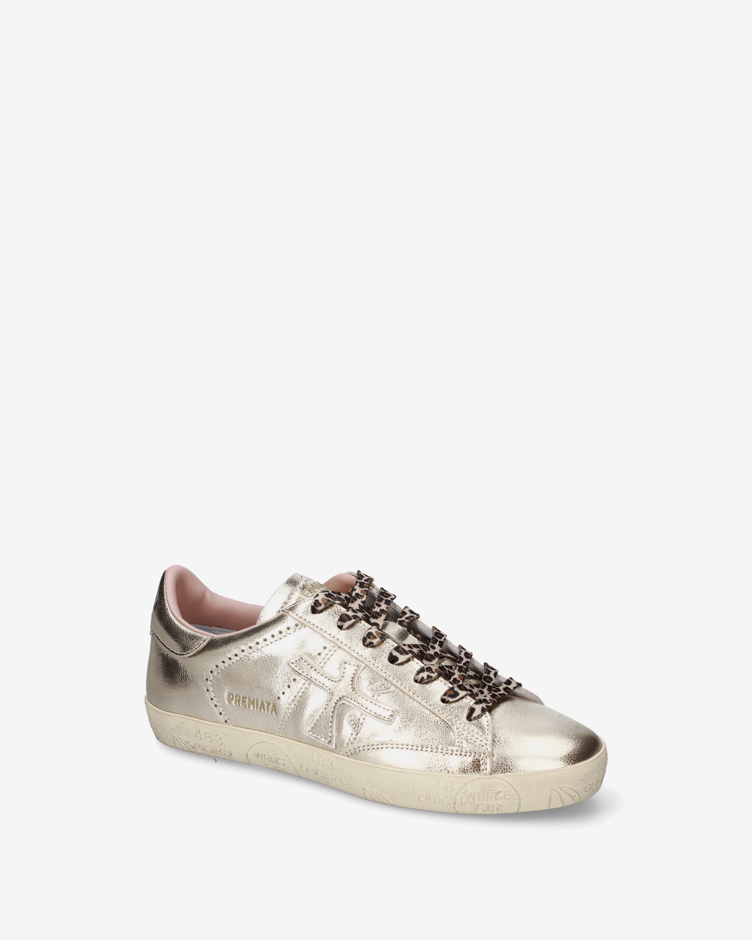 Premiata Stevend 8491 sneakers cuir champagne femme