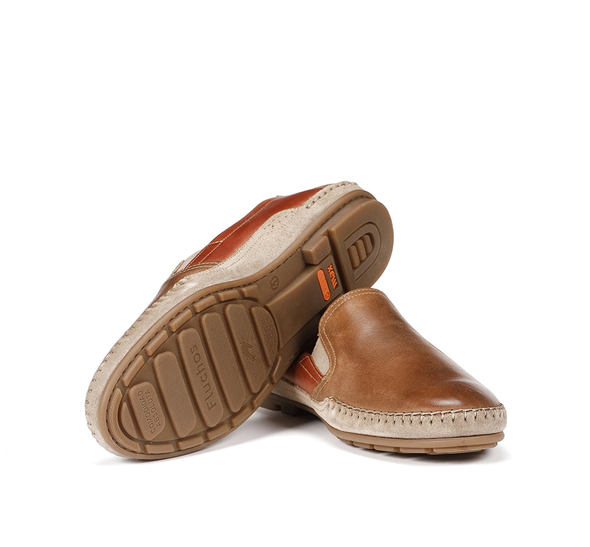 Fluchos Dorian F1178 mocassins homme marron slip on