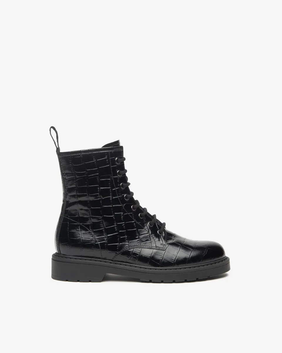 Nero Giardini Combat Boots rangers cuir femme