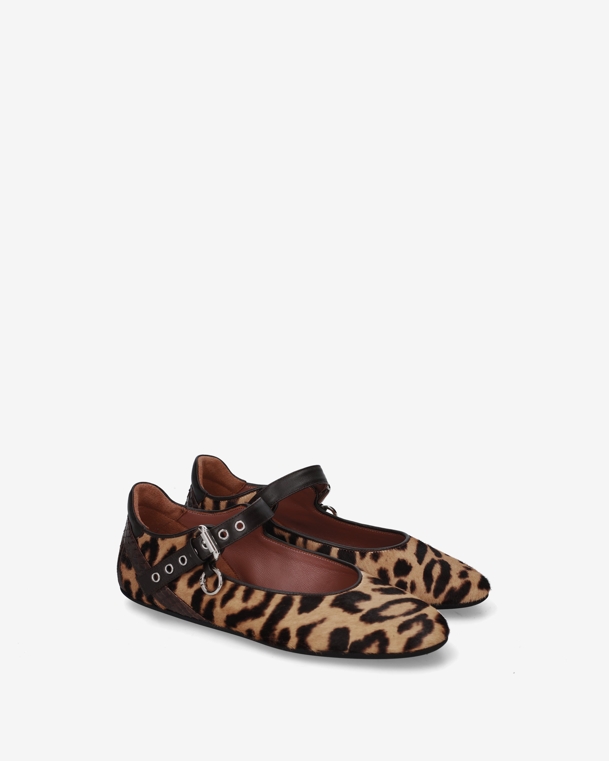 Premiata Mary Jane ballerines léopard boucle